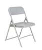 NPS Premium Lightweight Plastic Folding Chair, Grey